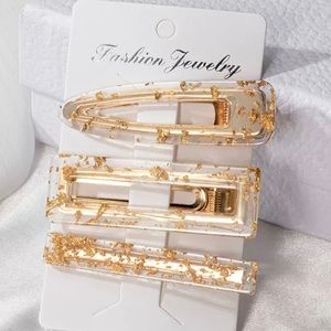 Acetate Geometric Hair Clips